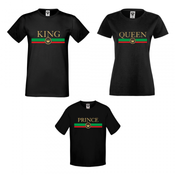 Семеен комплект тениски King - Queen - Prince Princess RG