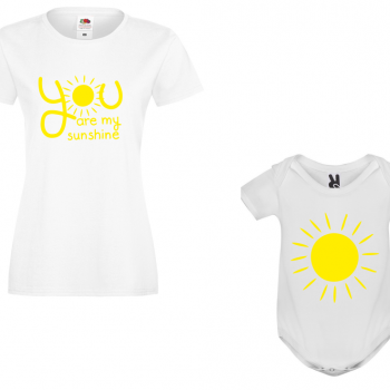 Комплект мама и дете You are my sunshine Комплект мама и дете You are my sunshine