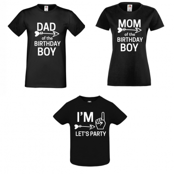 Семеен Комплект Тениски Birthday Boy 1