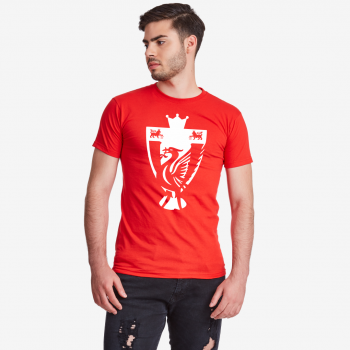 Червена Мъжка тениска Liverpool Champions