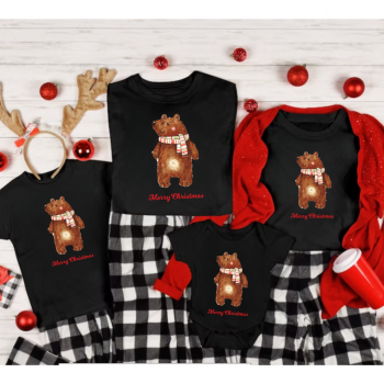 Коледни тениски за цялото семейство Christmas Bear Коледни тениски за цялото семейство Christmas Bear