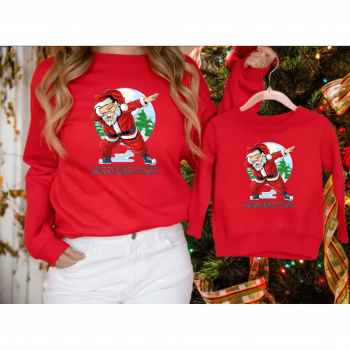 Комплект червени коледни блузи Santa Party Комплект червени коледни блузи Santa Party