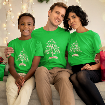 Комплект семейни коледни тениски Christmas Tree Комплект семейни коледни тениски Christmas Tree