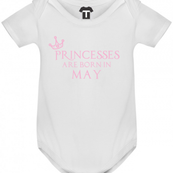 Бебешко боди Princesses Are Born In May Бебешко боди Princesses Are Born In May