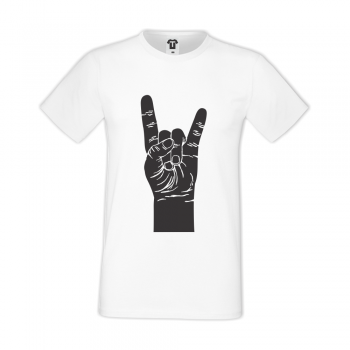 Мъжка бяла тениска Rock IT