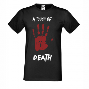 Мъжка черна тениска A Touch of Death Мъжка черна тениска A Touch of Death