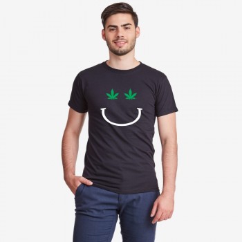 Мъжка черна тениска Mary J Smile Мъжка черна тениска Mary J Smile