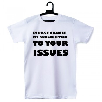 Мъжка тениска бяла Your Issues Мъжка тениска бяла Your Issues