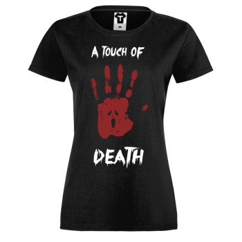 Дамска черна тениска A Touch of Death