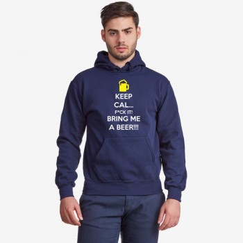 Мъжки тъмно-син суитчър Keep Calm and Bring me a beer Мъжки тъмно-син суитчър Keep Calm and Bring me a beer