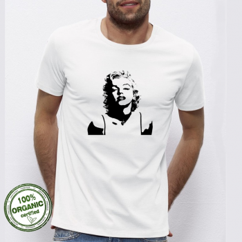 Мъжка бяла тениска от 100% органичен памук Monroe Мъжка бяла тениска от 100% органичен памук Monroe