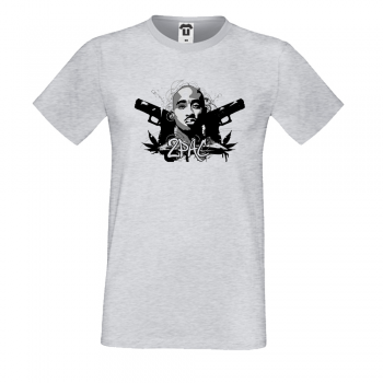 Мъжка сива тениска 2 pac