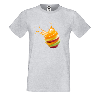 Мъжка сива тенискa Fruit Bomb