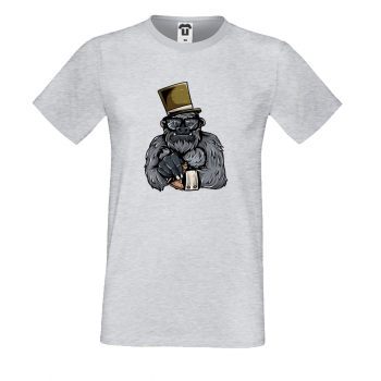 Мъжка сива тениска Monkey