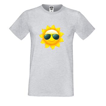Мъжка сива тенискa Sun